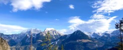 Ausblick auf dem Weg zum Grünstein - Aufstieg vom Königssee